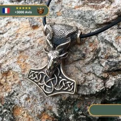 Pendentif Tête De Chèvre | Bronze -Viking Soldes Magasin pendentif marteau de thor mjollnir chevre