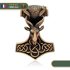 Pendentif Tête De Chèvre | Bronze
