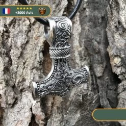 Pendentif Mjöllnir | Argent -Viking Soldes Magasin pendentif mjollnir marteau de thor legendaire argent