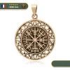 Pendentif Viking Vegvisir | Bronze
