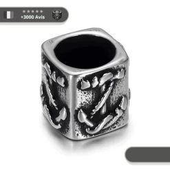 Perle Barbe Ancre Floki | Argent