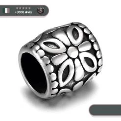 4 Perles Viking Fleur