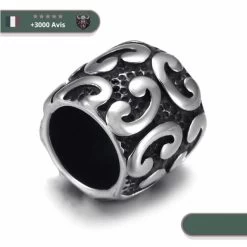 Perle Barbe Demi Anneau | Argent