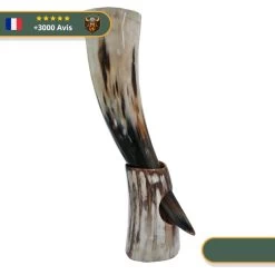 Corne à Boire Viking Clair Avec Socle