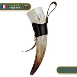 Corne à Boire Viking Avec Attache