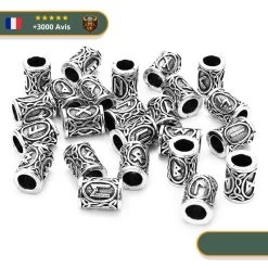 Perle Viking 24 Runes En Alliage