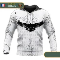 Sweat-shirt Viking Vegvisir & Corbeau