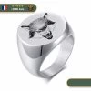 Bague Chevalière Loup Fenrir Hargneux