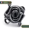 Bague Viking Double Serpent De Midgard