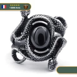 Bague Viking Double Serpent De Midgard