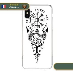 Coque Viking Vegvisir & Yggdrasil