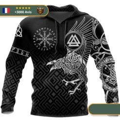 Sweat-shirt Viking Valknut & Vegvisir