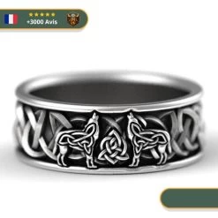 Bague Viking Geri Et Freki