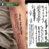 Tatouage Temporaire Viking<br> Citation Toujours Garder La Foi
