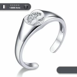 Bague Cœur Et Arbre De Vie En Argent 925