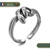 Bague Viking Serpent Jormungand Entrelacé