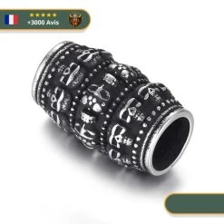 Perle Barbe Tête De Mort | Argent