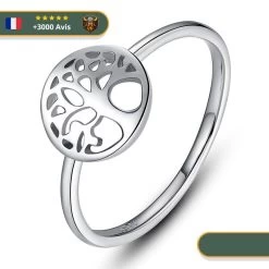 Bague Viking Arbre De Vie En Argent