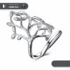 Bague Viking Arbre De Vie En Argent 925