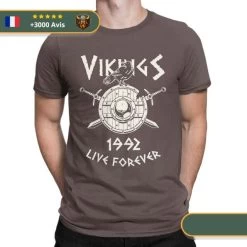 T-Shirt Viking Corbeau & Bouclier -Viking Soldes Magasin product image 1800619032
