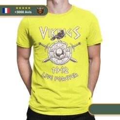T-Shirt Viking Corbeau & Bouclier -Viking Soldes Magasin product image 1800619044