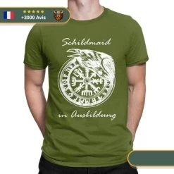 T-shirt Viking Vegvisir & Corbeau -Viking Soldes Magasin product image 1800623398