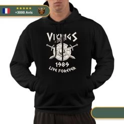 Sweat-shirt Viking Live Forever