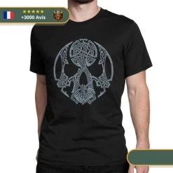 T-shirt Viking Crâne De Guerrier