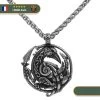 Collier Viking Corbeau