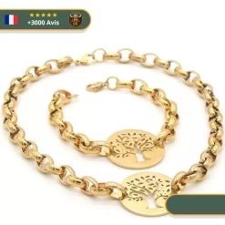 Collier & Bracelet Viking Arbre De Vie