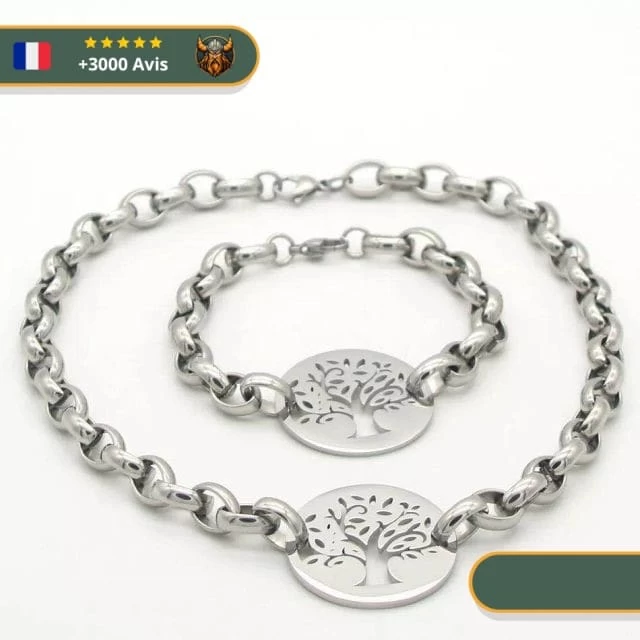 Collier & Bracelet Viking Arbre De Vie 2 Collier & Bracelet Viking Arbre De Vie – Image 2