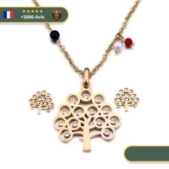 Collier & Boucles D'oreilles Viking Arbre De Vie