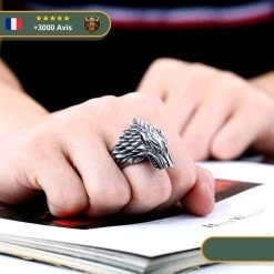 Bague Viking Loup Hati -Viking Soldes Magasin product image 360644742
