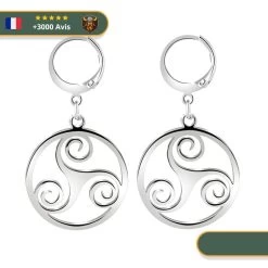 Boucles D'Oreilles Triskel