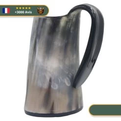Chope De Bière En Corne De Bœuf Sombre -Viking Soldes Magasin product image 826401335