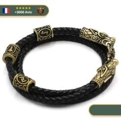 Bracelet Viking Le Serpent De Midgard