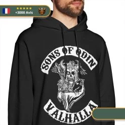 Sweat-shirt à Capuche Fils D'Odin -Viking Soldes Magasin product image 883380228