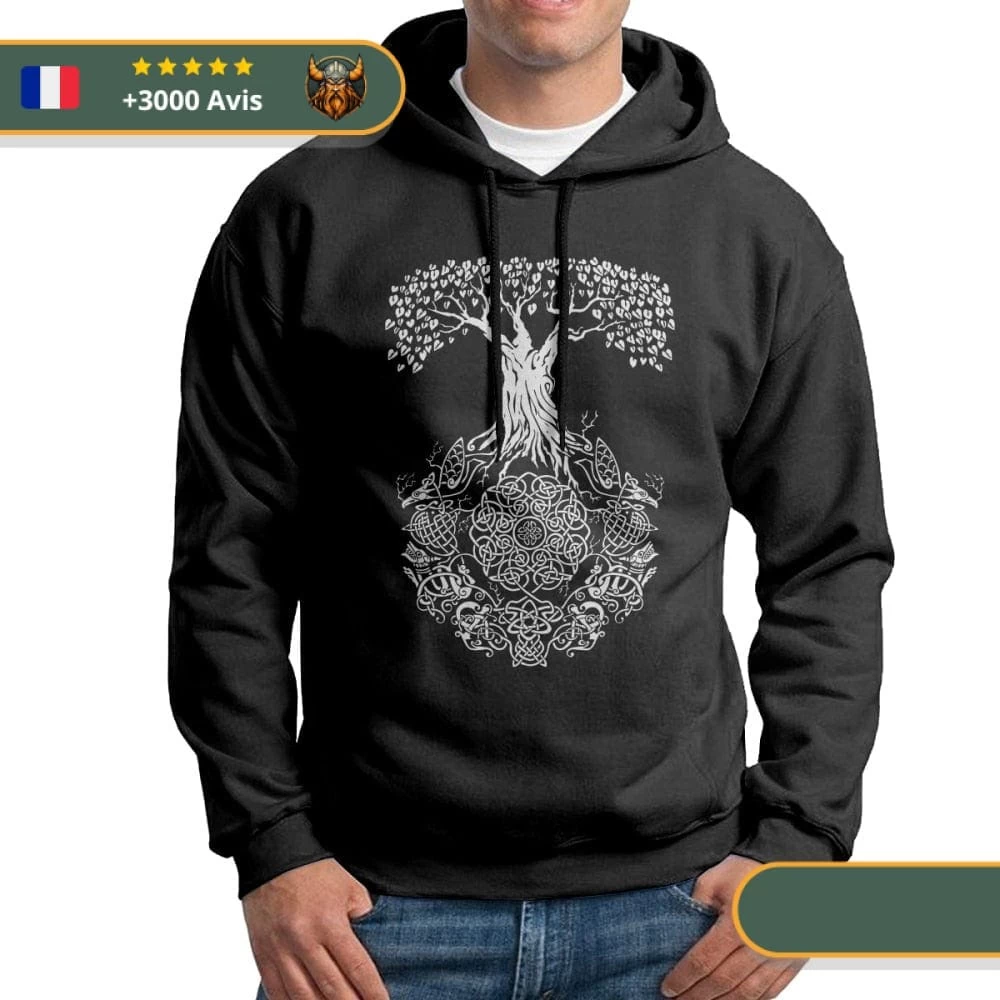 Sweat-shirt à Capuche Yggdrasil 1 Sweat-shirt à Capuche Yggdrasil
