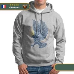 Sweat-shirt à Capuche Aigle De Sang