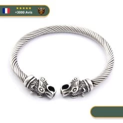 Bracelet Viking Loup