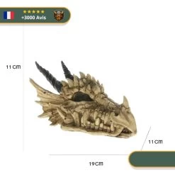 Statue Viking Crâne De Dragon -Viking Soldes Magasin statue viking crane de dragon