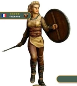 Statue Viking Femme Nordique (non Peinte)
