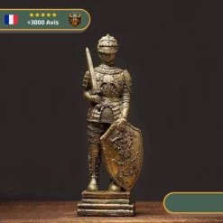 Statue Viking Soldats Du Wessex -Viking Soldes Magasin statue viking soldat du wessex combattant bronze