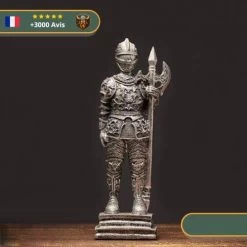 Statue Viking Soldats Du Wessex -Viking Soldes Magasin statue viking soldat du wessex hallebardier argent