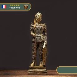 Statue Viking Soldats Du Wessex -Viking Soldes Magasin statue viking soldat du wessex lancier bronze