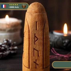 Statuette Viking En Bois - Idunn -Viking Soldes Magasin statuette deesse idunn de dos