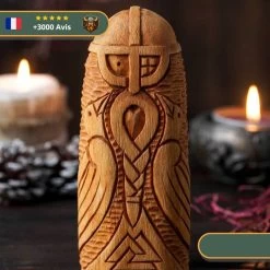 Statuette Viking En Bois - Odin 6 Statuette Viking En Bois - Odin -Viking Soldes Magasin statuette dieu Odin
