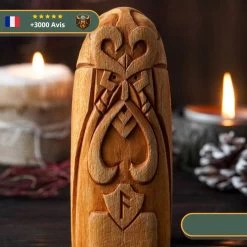 Statuette Viking En Bois - Loki -Viking Soldes Magasin statuette loki