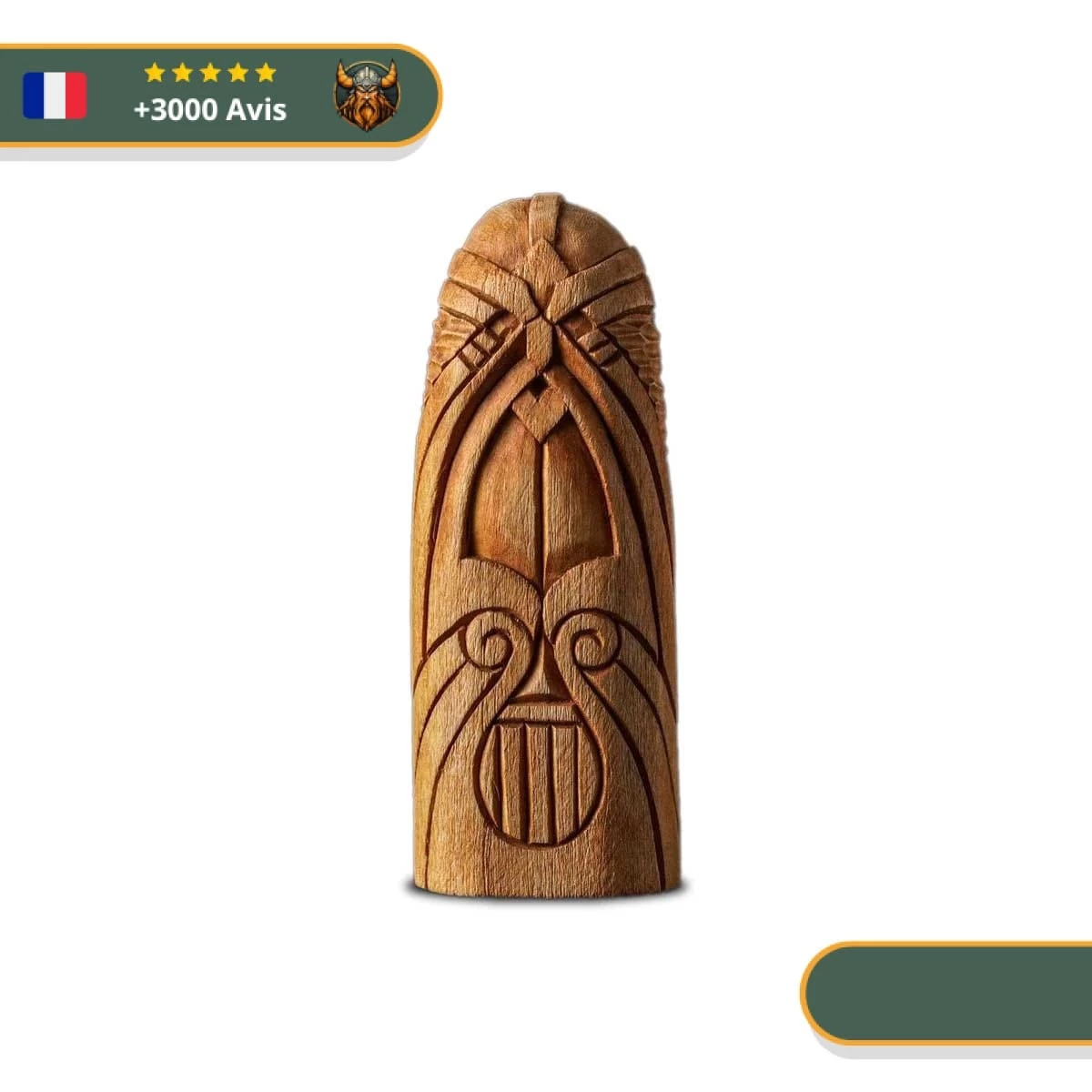 Statuette Viking En Bois - Bragi 1 Statuette Viking En Bois - Bragi