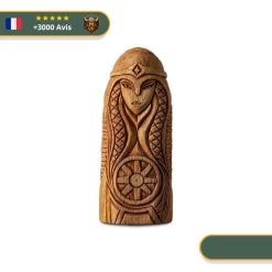 Statuette Viking En Bois - Holda